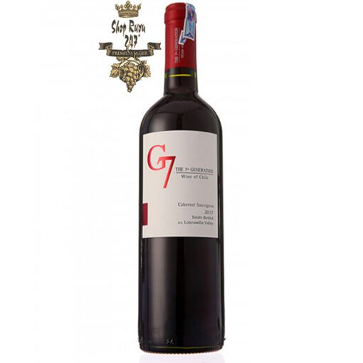 Rượu Vang Chile G7 Clasico đỏ khi nhìn sẽ thấy có màu đỏ đậm đặc với ánh xanh nhạt. Rượu mang hương thơm tinh tế của các loại quả