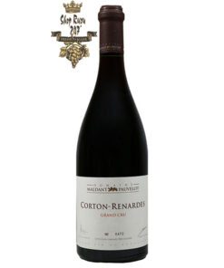 Vang Pháp Domaine Maldant Pauvelot Corton Renardes 2012 khi nhìn sẽ thấy có màu  màu đỏ sẫm. Rượu mang hương vị của các loại trái cây