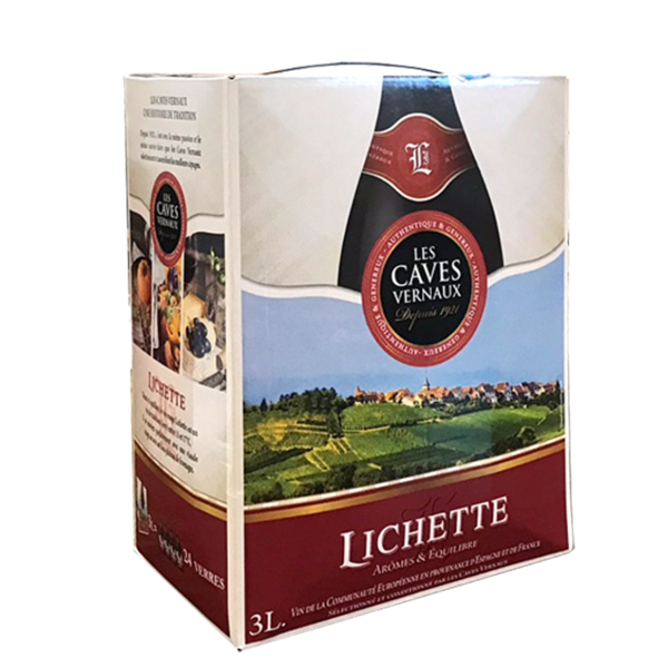 Rượu Vang Bịch Lichette VCE Rouge 3L