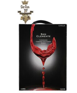 Rượu vang Bịch Rượu Vang Bịch Chile San Clemente 3L là loại rượu vang hảo hạng. Rượu khi nhìn sẽ thấy có màu đỏ đậm