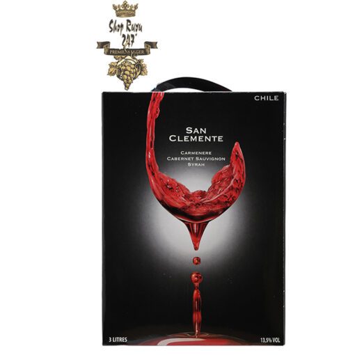 Rượu vang Bịch Rượu Vang Bịch Chile San Clemente 3L là loại rượu vang hảo hạng. Rượu khi nhìn sẽ thấy có màu đỏ đậm