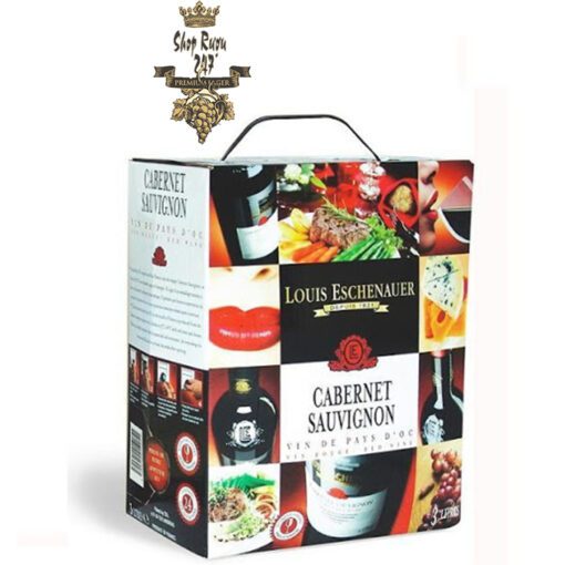 Rượu vang bịch Louis Eschenauer Cabernet Sau 5L có mẫu mã đẹp, đặc trưng, uống ngon, hợp khẩu vị đối với người tiêu dùng