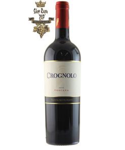 Rượu Vang Ý Crognolo khi nhìn sẽ thấy có màu đỏ ruby đậm. Rượu mang hương vị của trái cây, vị cay và quả anh đào