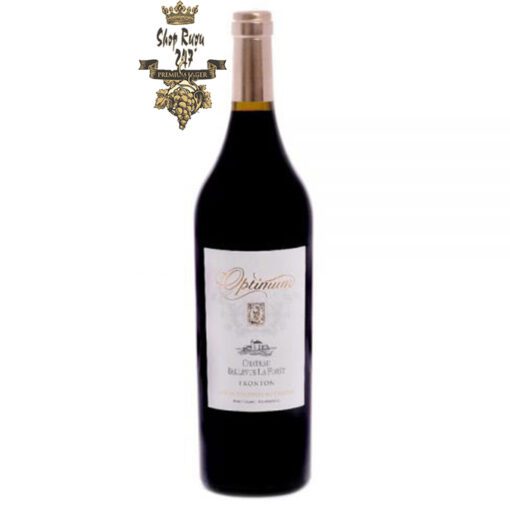 Rượu Vang Pháp Đỏ Optimum 1.5L khi nhìn sẽ thấy có màu tím rất sâu. Rượu mang hương thơm phức tạp của khói, nho đen, hạt đậu khấu