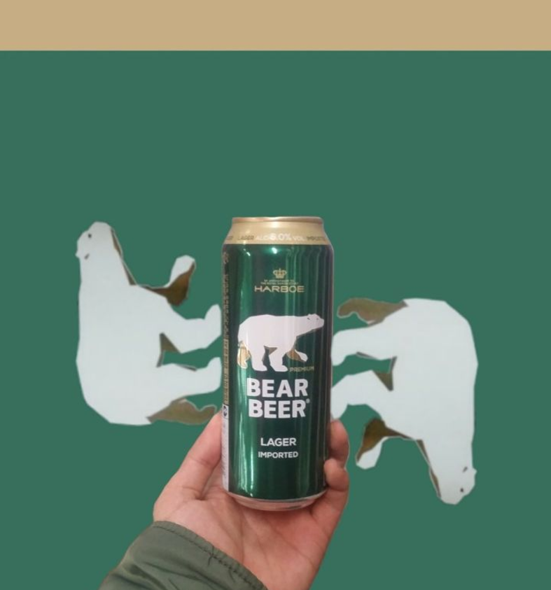 Bia Bear Beer 5% lon 500ml Premium Lager