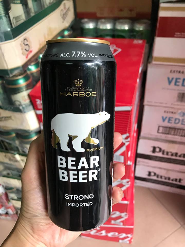 Bia Bear Beer 7,7%  lon 500ml Strong Lager