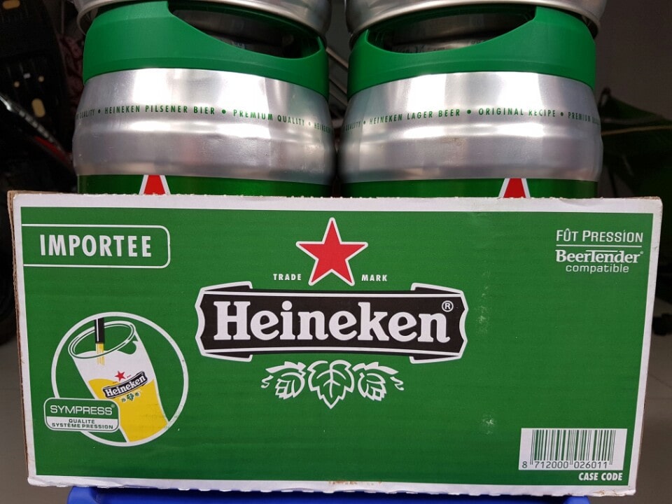Bia Heineken 5% bom 5 lít