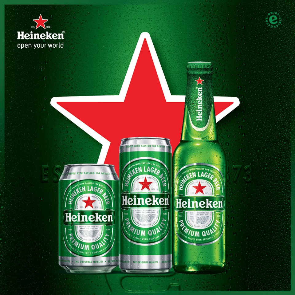 Bia Heineken 5% lon 250 ml 