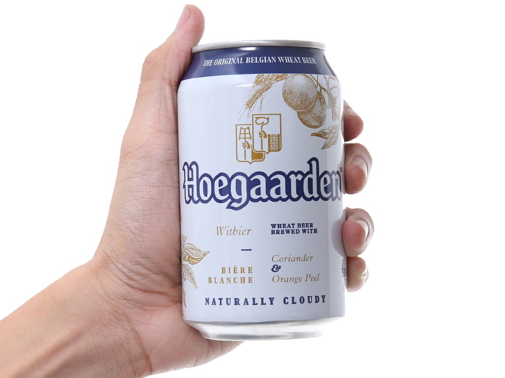 Bia Hoegaarden White 4.9% lon 330 ml