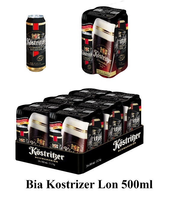 Bia Kostritzer Schwarzbier 4,8% lon 500ml