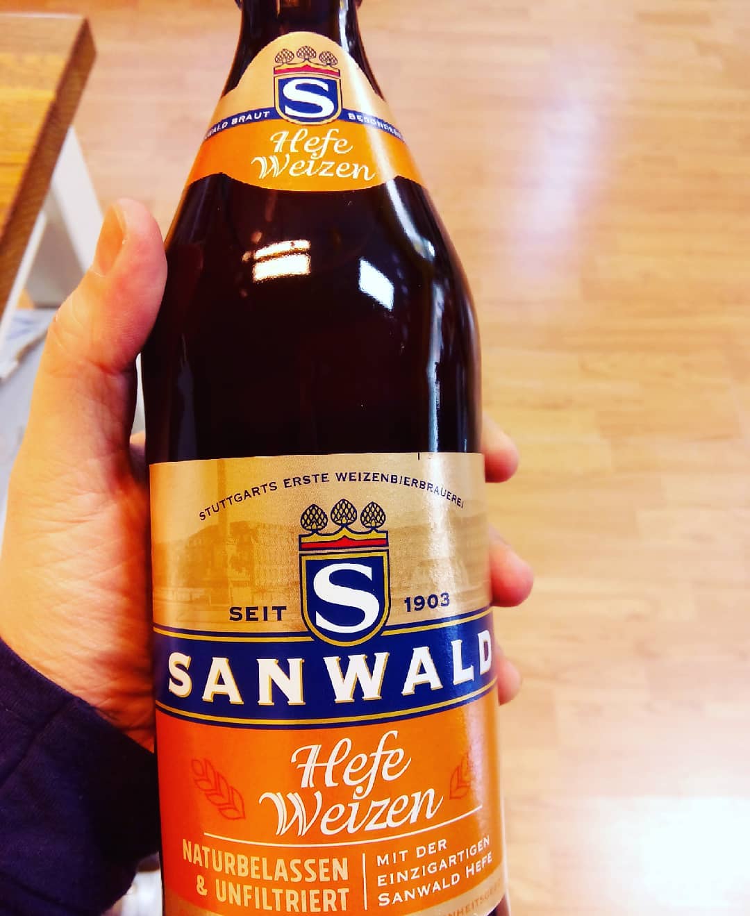 Bia Sanwald Hefe Weizen 4,9% 500 ml 