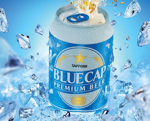 Bia Blue Cap 4,5% lon 330ml
