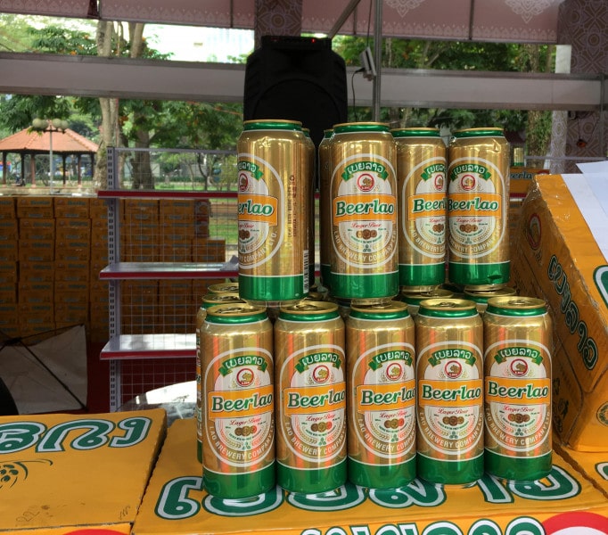 Bia Lào Lager 5% lon 500ml