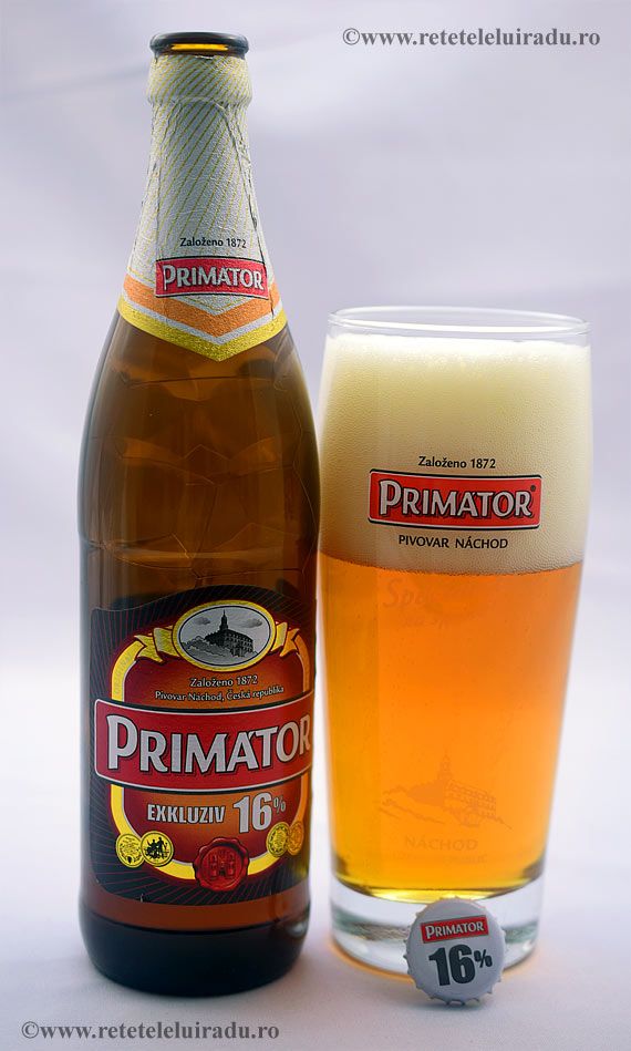Bia Primator Exkluziv 16% chai 500ml