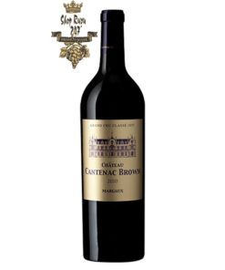 Rượu Vang Pháp Đỏ Chateau Cantenac Brown có màu đỏ tím tối. Hương thơm lan tỏa của trái cây đen, socola đen cùng gợi ý