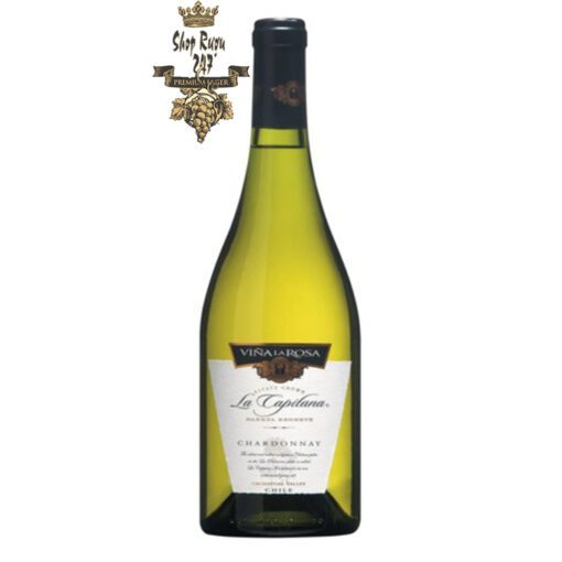 Vang Chile Trắng La Capitana Chardonnay có mầu vàng nhạt với các sắc thái xanh. Hương thơm của các loại trái cây chín như đu đủ, đào