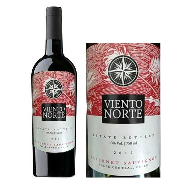 Rượu Vang Đỏ Viento Norte Cabernet Sauvignon có mầu đỏ đậm đặc. Hương vị thơm ngon kết hợp giữa trái cây chín đỏ cùng hương vị của dâu tây