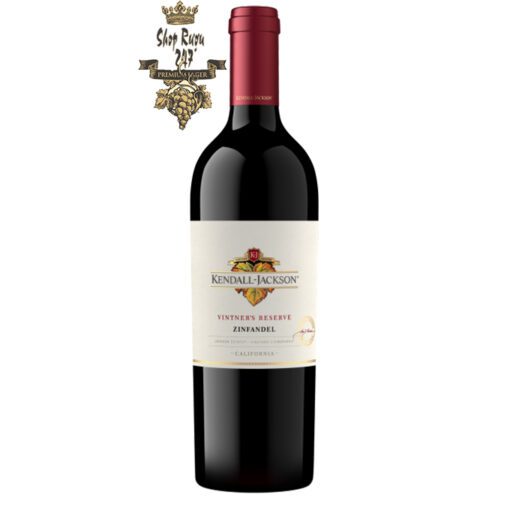 Vang Mỹ Kendall Jackson Vintners Reserve Zinfandel Mendocino sở hữu được một màu đỏ tươi mới, sáng đẹp, khá cuốn hút