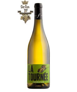 Rượu Vang Trắng Domaine Ferraton Pere & Fils La Tournee Blanc Vdf có mầu vàng nhạt ánh xanh. Hương thơm hiển thị của cam quýt