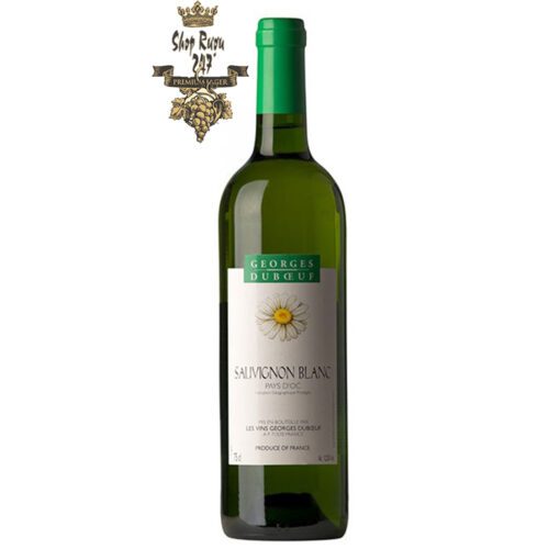 Rượu vang Trắng Georges Duboeuf Pays d’Oc IGP Sauvignon Blanc White gây được sự nổi bật với làn rượu màu vàng rơm tươi sáng. Đồng thời, chúng thu hút mọi giác quan