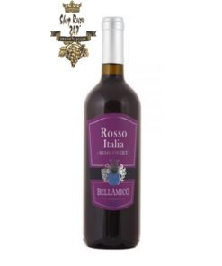 Rượu Vang Đỏ Bellamico Rosso Semi Sweet có màu đỏ ánh tím. Hương vị ngọt ngào, thơm ngon và nhẹ nhàng. Hương thơm nồng nàn phức tạp của các loại quả mọng chín đỏ
