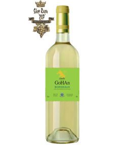 Rượu Vang Pháp Cuvee Gohan Bordeaux Blanc Jean Baptiste Audy có mầu vàng nhạt ánh xanh. Hương thơm sống động, nổi bật