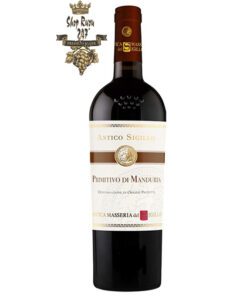 Rượu Vang Đỏ Antico Sigillo Primitivo di Manduria có mầu đỏ cực kì đẹp mắt. Hương thơm rõ ràng của dâu đen chín, dâu tằm và anh đào xen lẫn