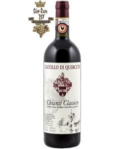 Rượu Vang Đỏ Castello di Querceto Chianti Classico có mầu đỏ ruby rực rỡ. Hương vị trái cây cân bằng với các ghi chú của thảo dược. Tannin mịn màng nhẹ nhàng với  kết cấu mềm mại và thanh lịch tạo nên một dư vị hoàn hảo tới cuối bữa tiệc