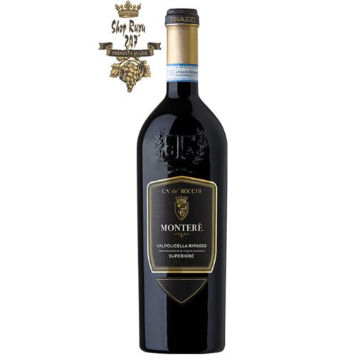 Rượu Vang Đỏ Montere Valpolicella Ripasso Superiore có mầu đỏ đậm sâu. Hương thơm của trái cây mầu đỏ và đen chủ yếu là mận và anh đào cùng gợi ý