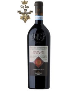 Rượu Vang Đỏ Pieve San Vito Bardolino Classico có mầu đỏ đậm sáng. Hương thơm của các loại quả như anh đào, mận chín cùng gợi ý của vani và socola.