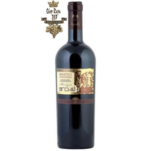 Rượu Vang Đỏ Le vigne di Sammarco Arche Primitivo di Manduria có mầu hồng đậm đỏ. Chai rượu vang này được lão hóa 12 tháng trong thùng gỗ sồi của Pháp