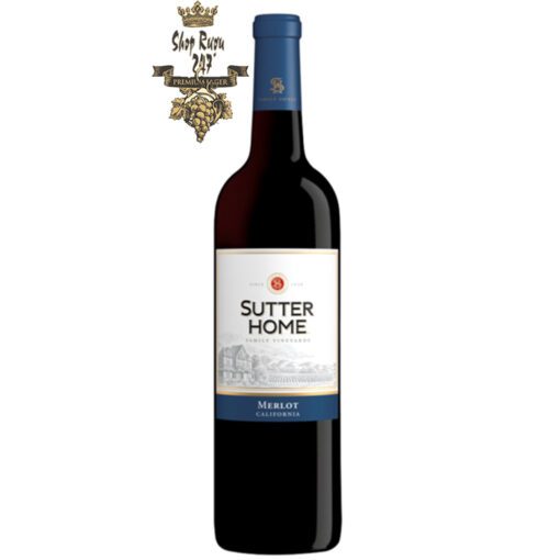 Sutter Home Merlot có mầu đỏ đậm đẹp mắt. Hương thơm của trái cây đen cùng mận, mùi khói với hương vị của anh đào và gia vị.