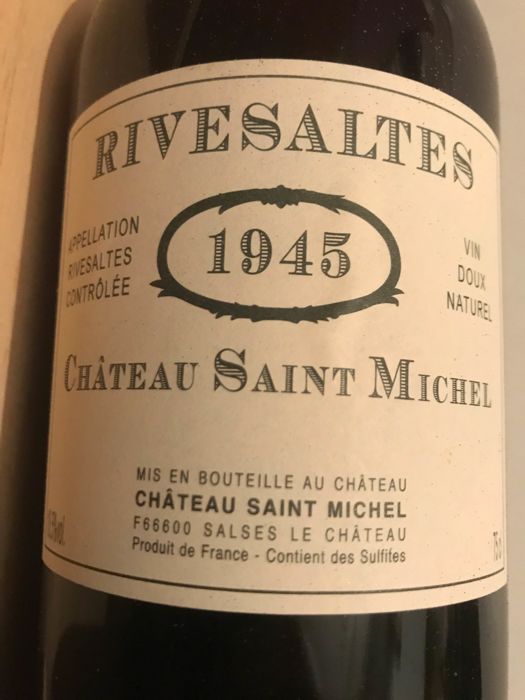 Rượu vang Pháp Château St Michel Rivesaltes 1945
