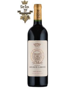 Rượu Vang Pháp Đỏ Gruaud Larose 2nd wine có màu đỏ tím granet đậm sâu. Hương thơm với quả anh đào đen đậm, dâu đen