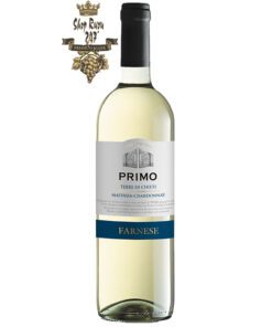 Rượu Vang Trắng FARNESE Primo Malvasia - Chardonnay có mầu vàng rơm tươi sáng. Hương thơm của chuối và quả sung.