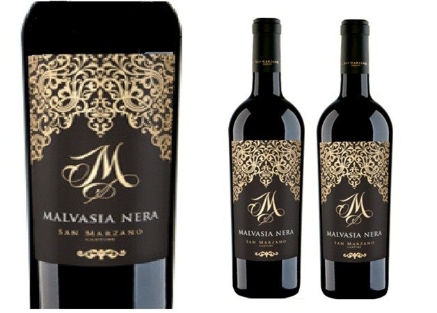 Chi tiết thiết kế nhãn chai Rượu Vang Ý Đỏ M Malvasia Nera Salento IGP