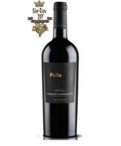 Rượu Vang Ý Đỏ FARNESE Folle Primitivo có màu đỏ anh đào. Hương vị phức hợp của trái cây, mứt, anh đào, mận
