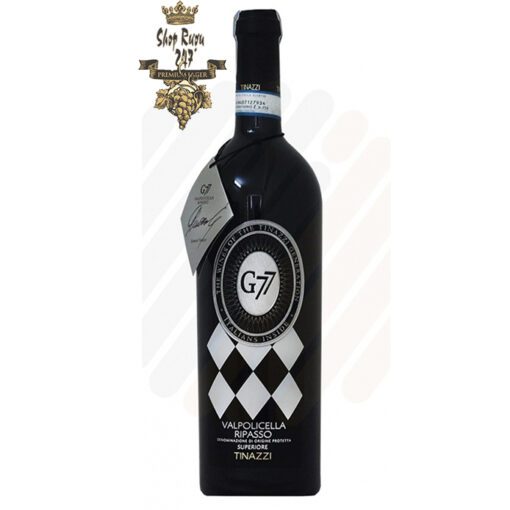 Rượu Vang Ý Đỏ G77 Valpolicella Ripasso là 1 trong 3 chai rượu tuyệt phấm của bộ Tinazzi Generation kỉ niệm và vinh danh nhà sản xuất Tinazzi
