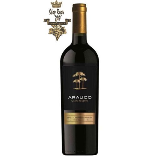 Rượu Vang Chile Arauco Gran Reserva Cabernet Sauvignon có mầu anh đào đậm sâm. Đây là một chai rượu tầm trung