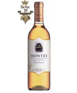 Rượu Vang Chile Montes Late Harvest Gewüztraminer Botrytised có mầu vàng nổi bật ấn tượng. Hương thơm quyến rũ