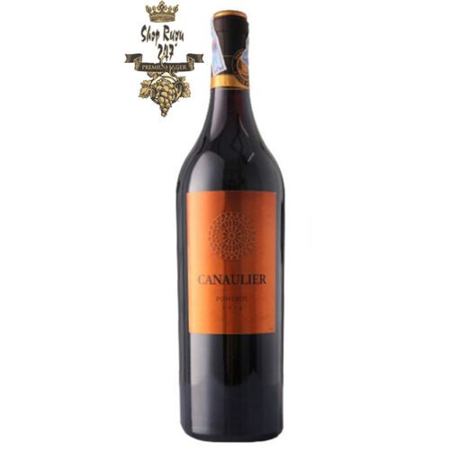 Rượu Vang Đỏ Canaulier Pomerol có mầu đỏ đậm đặc đẹp mắt. Đây là dòng rượu vang dịu dàng, yêu kiều