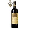 Rượu vang Pháp Château Bouteilley Premieres Cotes de Bordeaux 37.5 cL được làm từ từ nho Merlot, Cabernet Sauvignon đặc trưng. Rượu chứa một màu đỏ cam sống động