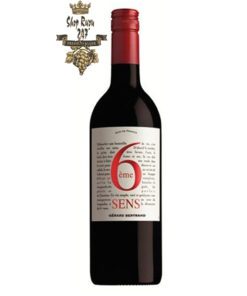 Rượu Vang Đỏ Gerard Bertrand 6eme Sens Pays dOC IGP Red có mầu đỏ đậm đẹp mắt. Hương thơm của trái cây chín đỏ,