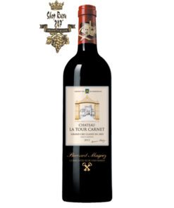 Rượu Vang Đỏ Chateau La Tour Carnet 2012 có mầu ruby tuyệt vời. Hương thơm của quả anh đào đen, phúc bồn tử cùng gợi ý của vani