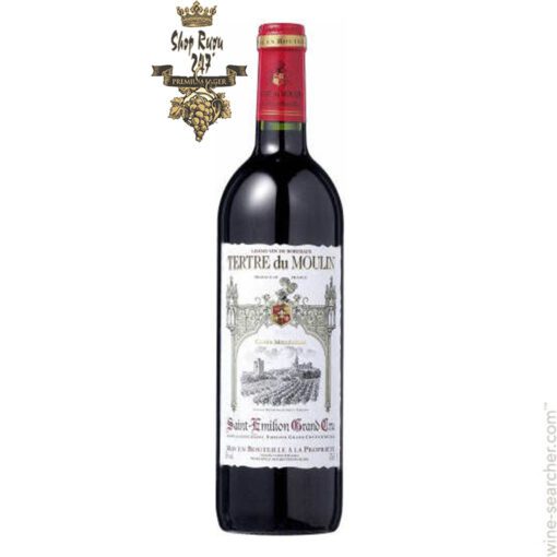 Rượu Vang Đỏ Pháp Tertre Du Moulin có màm mận tím tinh tế. Hương vị của quả nho đen,quả sồi, mận chín,da
