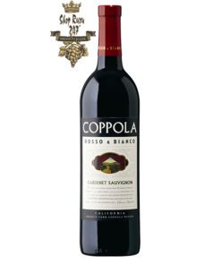 Rượu Vang Mỹ Đỏ Coppola Rosso & Bianco Cabernet Sauvignon  có mầu đỏ anh đào. Hương vị phong phú, ngon ngọt