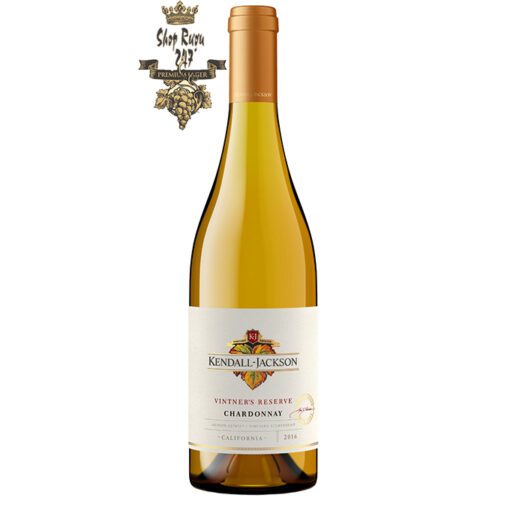 Rượu vang Mỹ Kendall Jackson Vintners Reserve Chardonnay có được một màu vàng sớm đầy sắc nét cùng mùi hương thơm đến từ