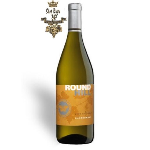 Rượu Vang Mỹ Round Hill California Chardonnay có mầu vàng rơm đẹp mắt. Hương thơm của cafe sữa thơm nồng cùng hương vị