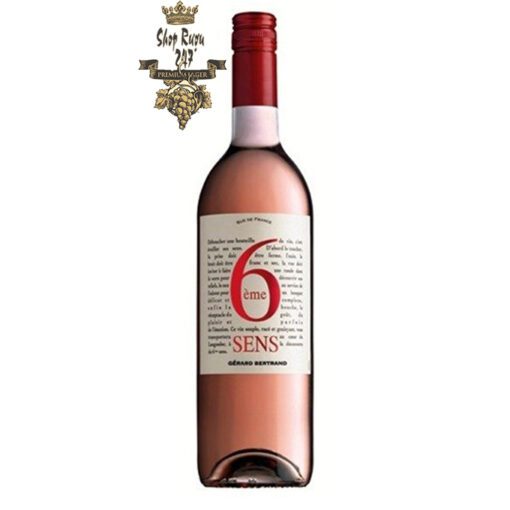 Rượu vang Pháp Gerard Bertrand 6eme Sens Pays d’OC IGP Rosé mang đến một vẻ đẹp nhẹ nhàng hài hòa bởi quá trình trưởng thành trong hầm rượu