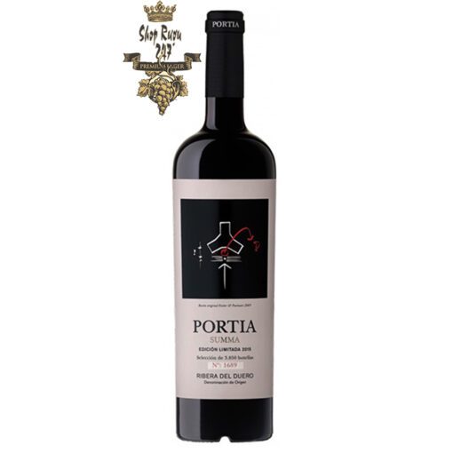 Rượu Vang Đỏ Tây Ban Nha Portia Summa có màu đỏ ruby rất đậm. Hương thơm mãnh liệt và đặc trưng của đinh hương